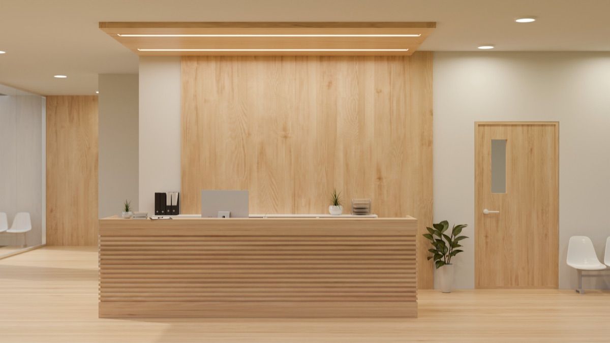 Modern clinic reception